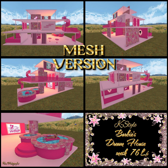 Second Life Marketplace - [K-Style] Barbie's dream house - Mesh 76Li